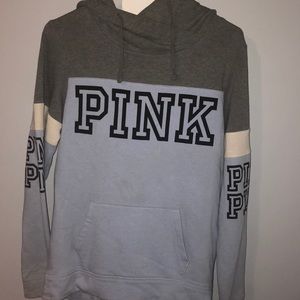 Light blue PINK hoodie